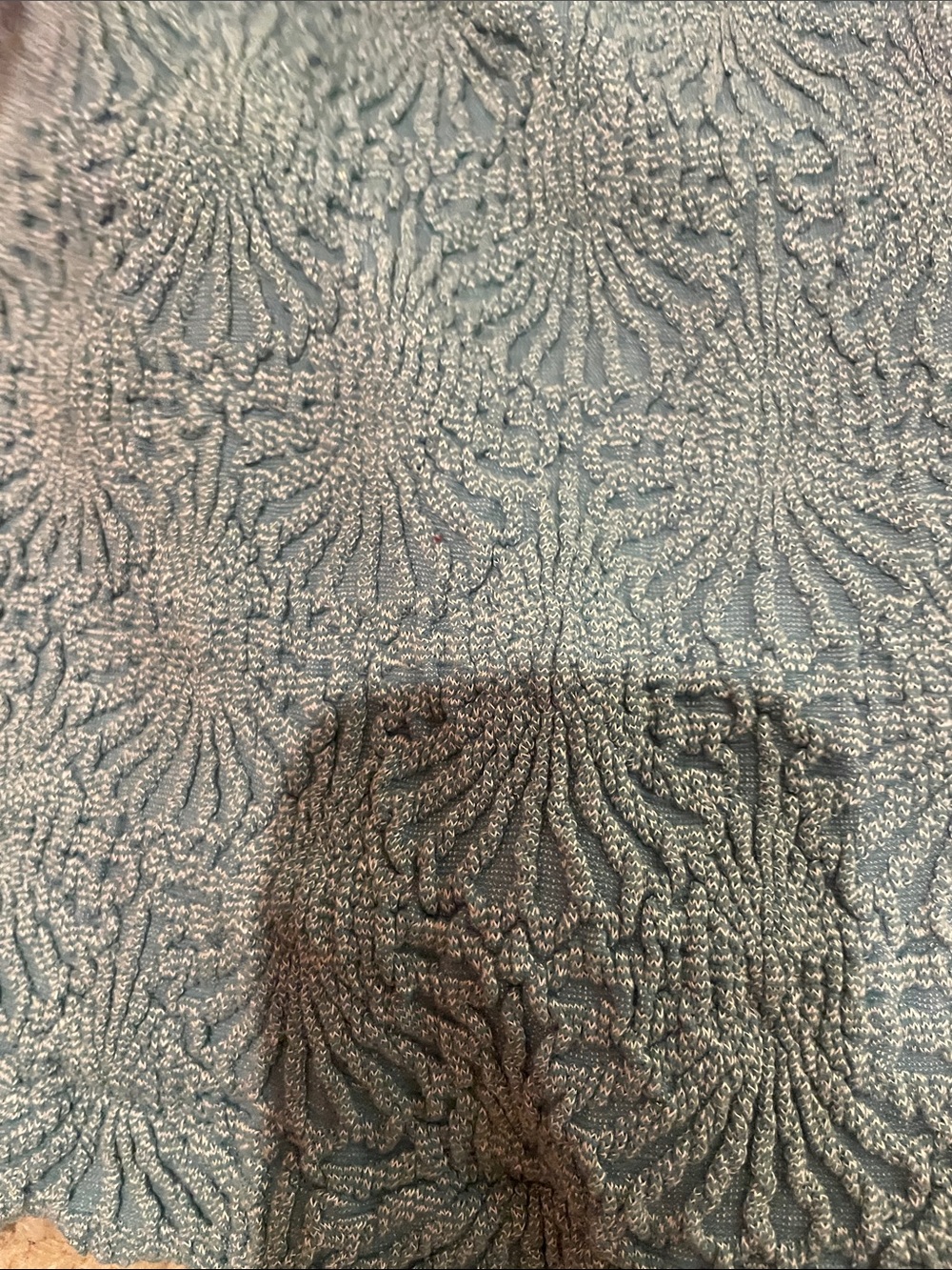 3 Free People Textured Tank Tops in Teal and Coral and cream - Picture 4 of 8